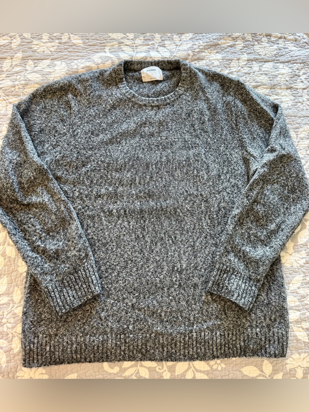 Old Navy Men's Heather Gray Crewneck Sweater